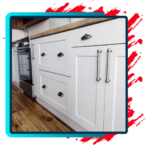 Careful cabinet prep before a smooth painted finish 