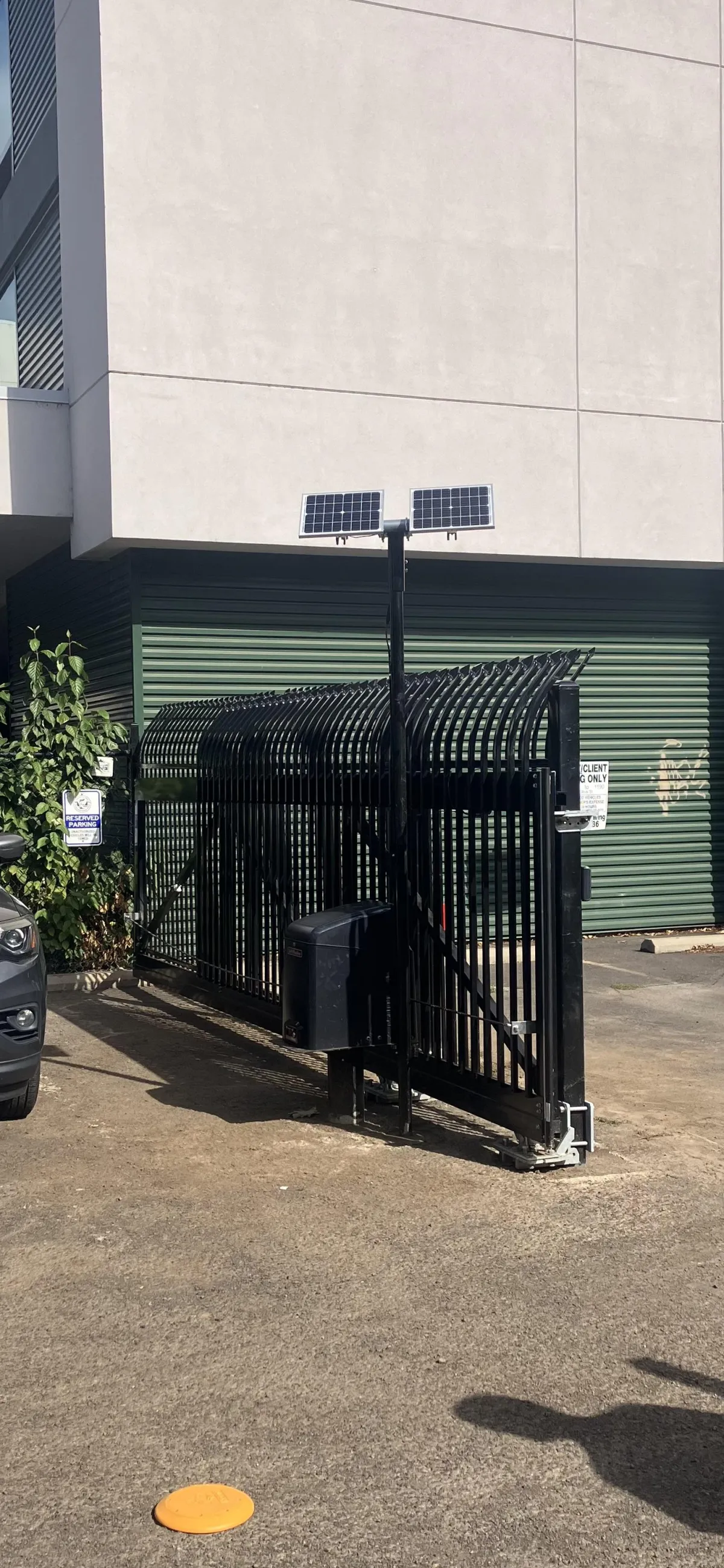Ornamental Cantilever Gate with LiftMaster Operator in Eugene, Oregon