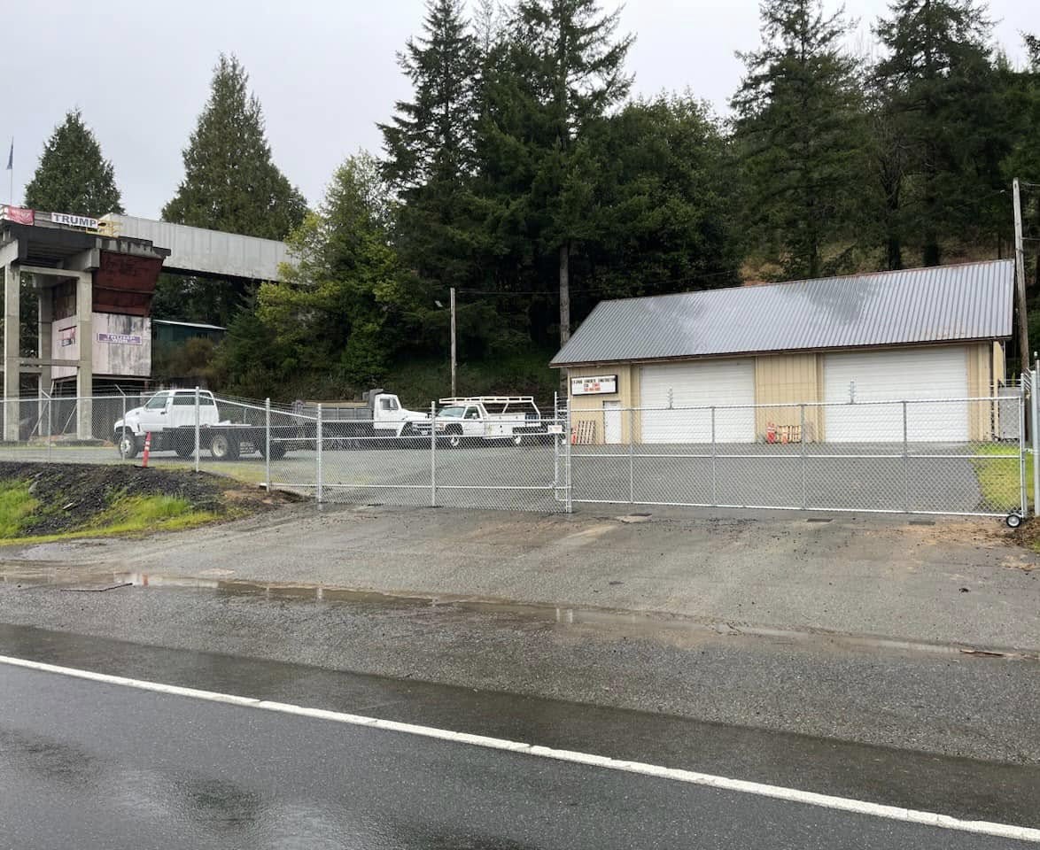 Chain Link Ground Slide Gate in Coquille, Oregon