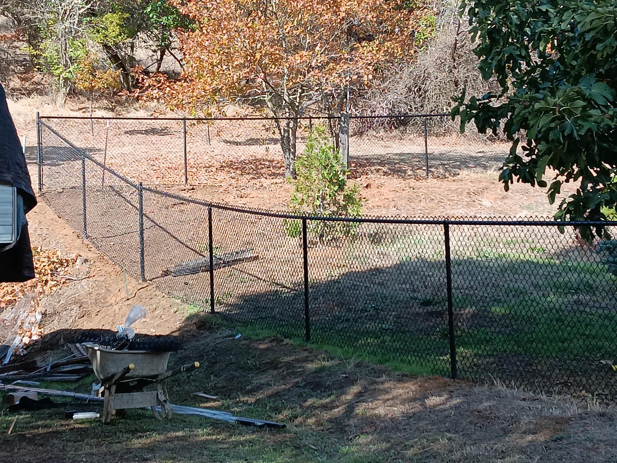 Black Chain Link Fencing in Roseburg, Oregon