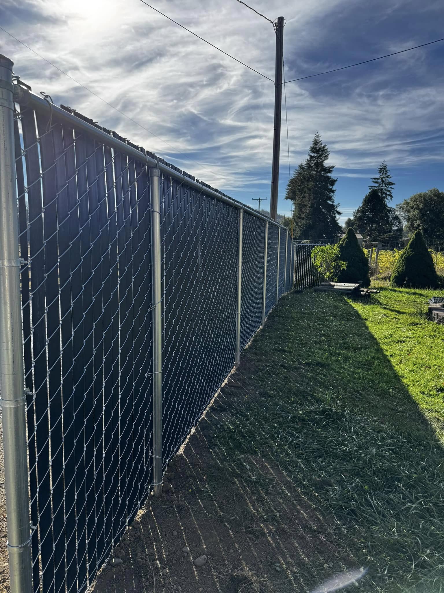 Cedar Privacy Fence in Roseburg, Oregon