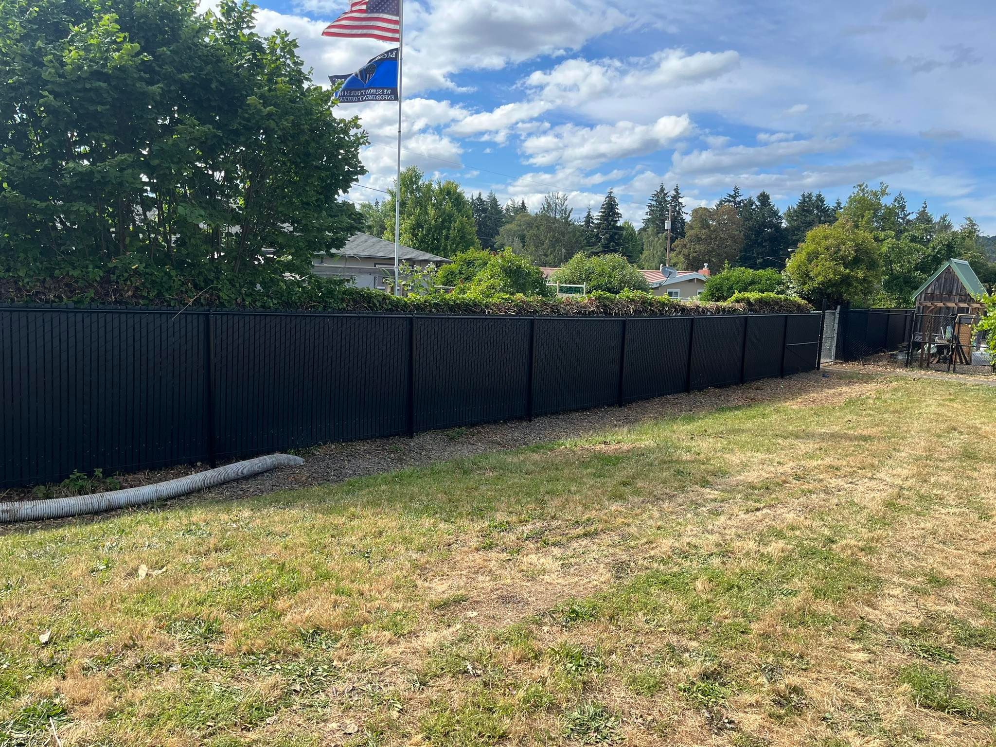 Chain Link Preslat Fence in Roseburg, Oregon