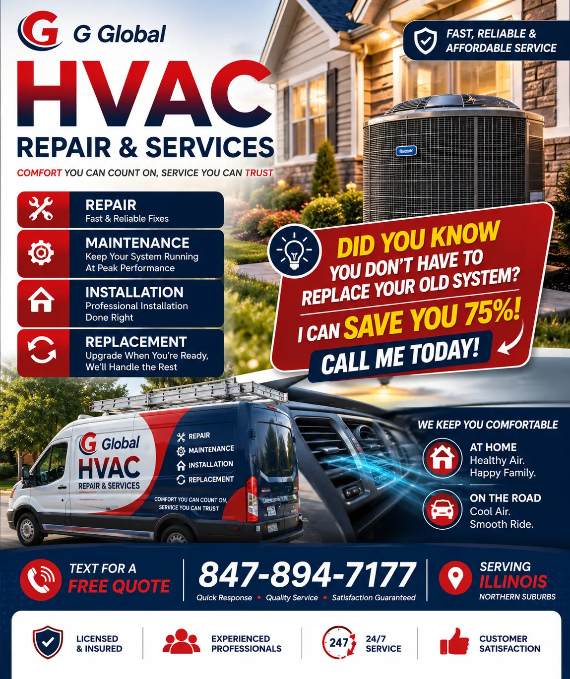 Professional HVAC Repair & Services Lincolnshire, IL