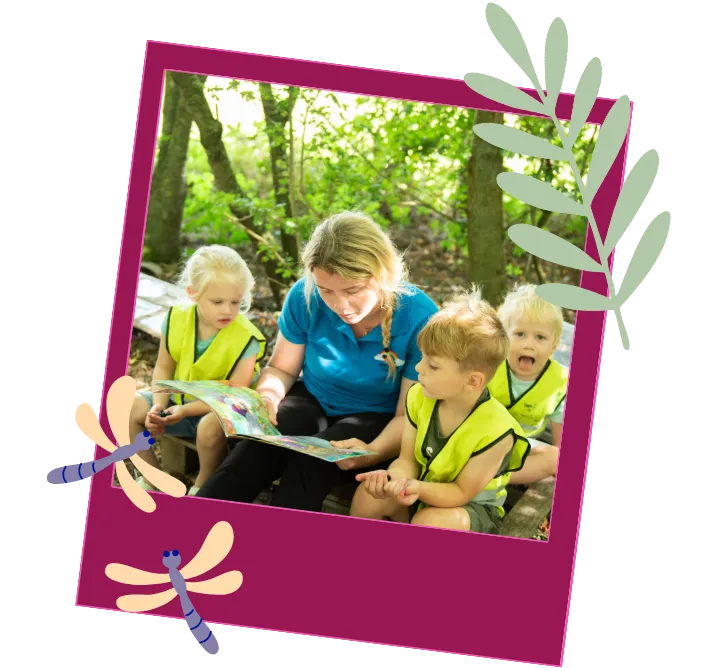 children learning outside
