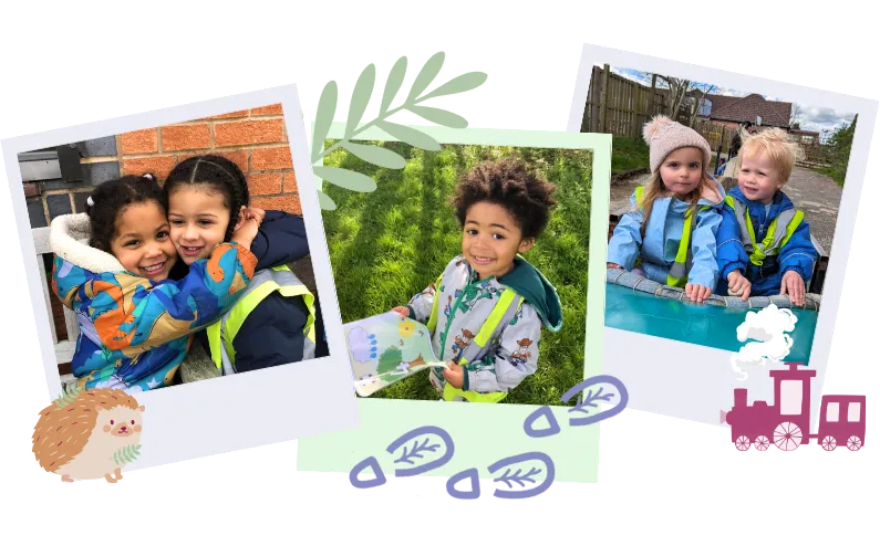 children playing outside