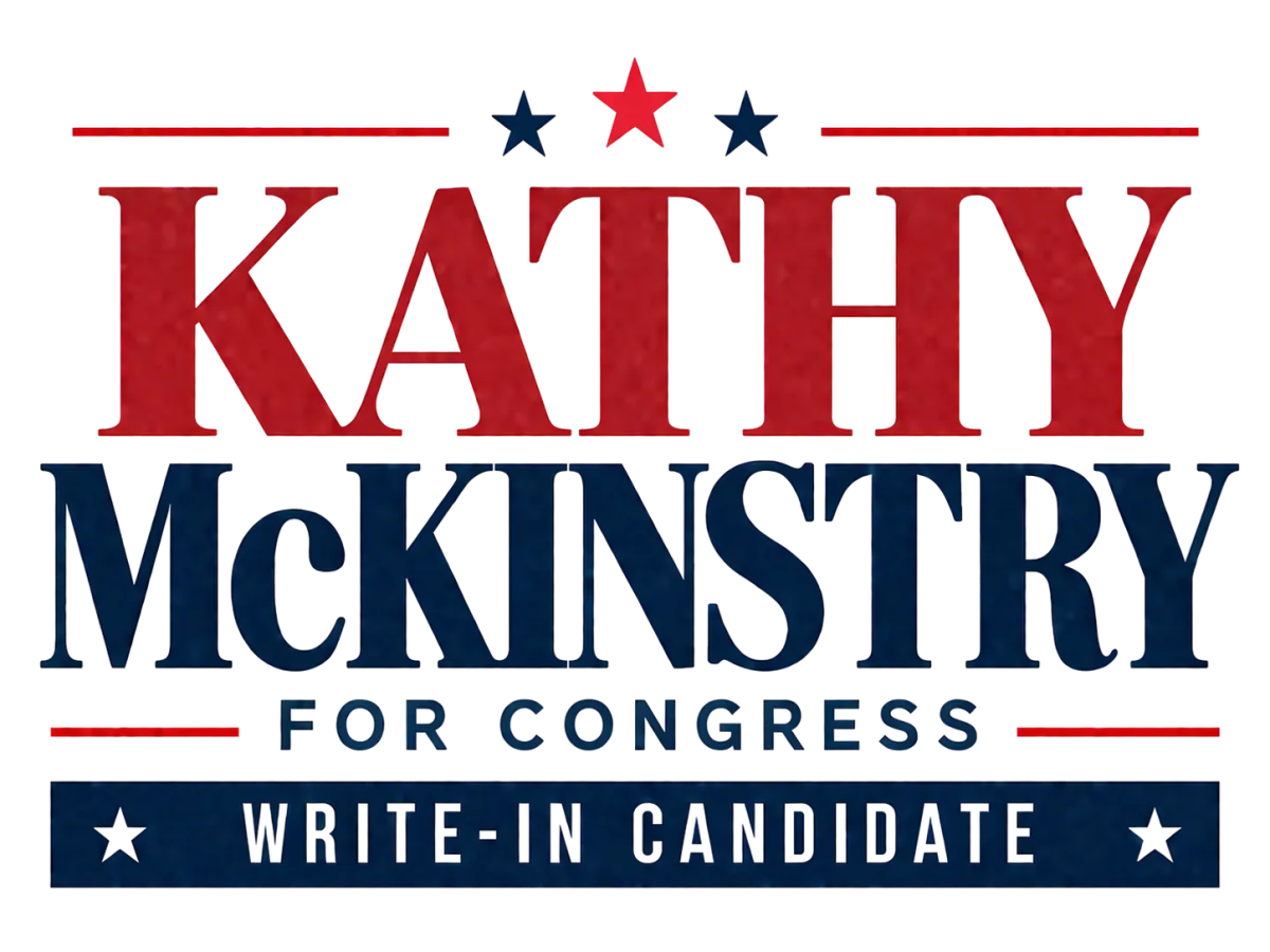 Kathy McKinstry for Congress campaign banner