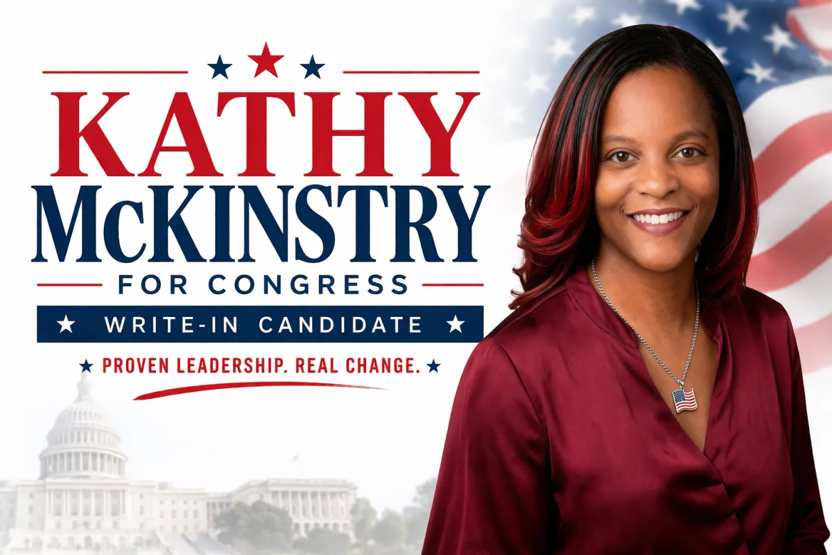 Kathy McKinstry for Congress campaign logo