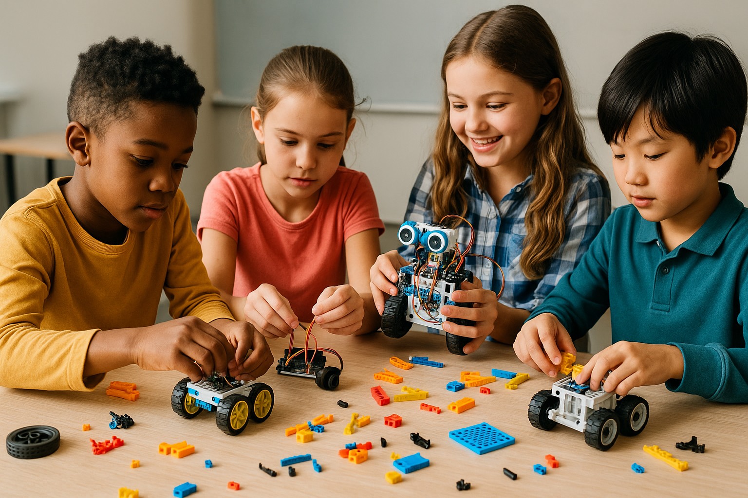 Woman playing acoustic guitar by window