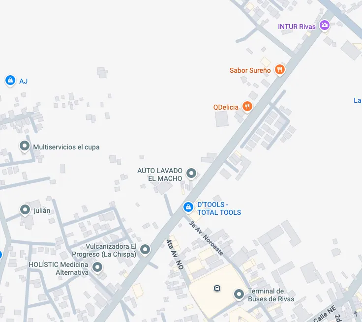 Mapa de ubicación de Total Tools Rivas