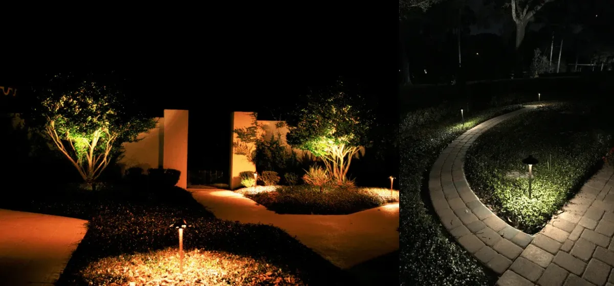 Children playing on a grassy lawn near a modern building.