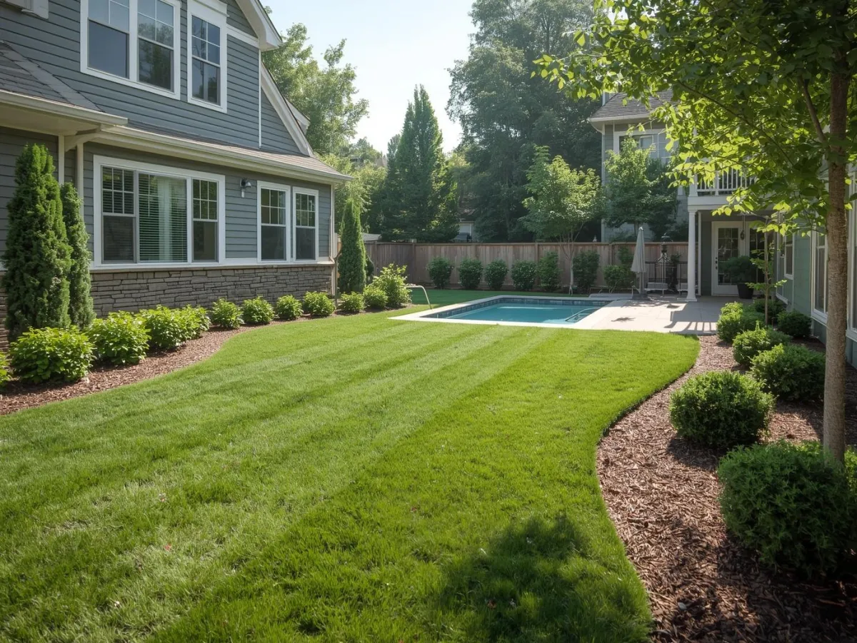 a pink rose is blooming in a garden