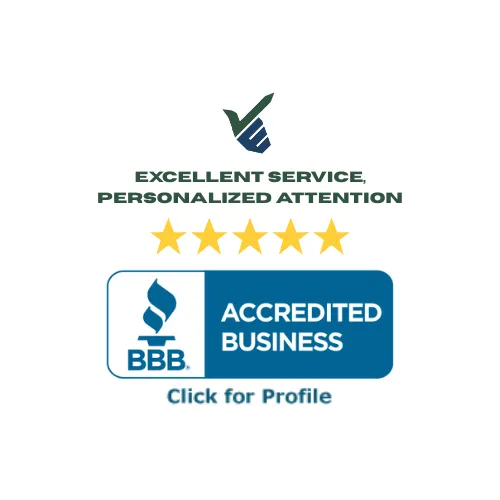 BBB Logo and Excellent Logo 5 Star Service