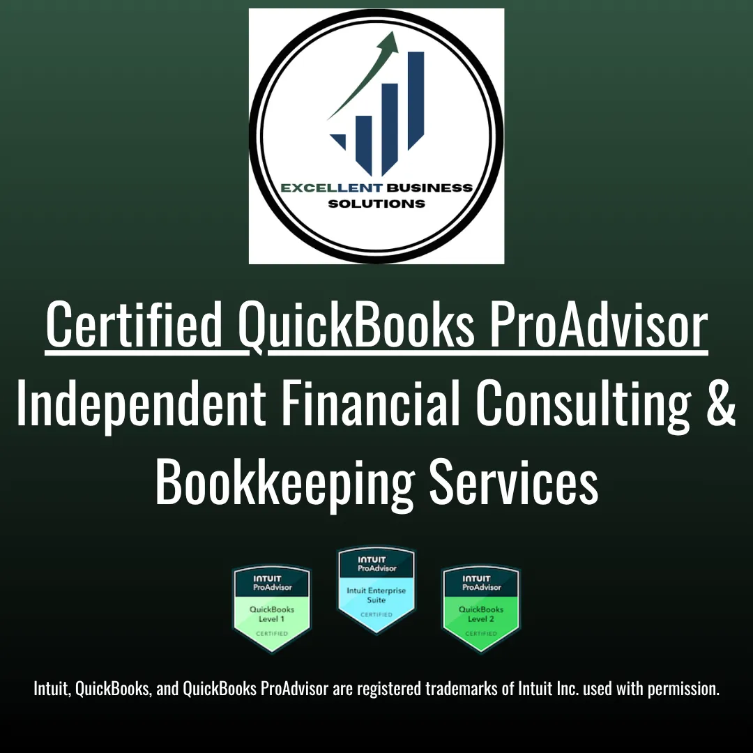 Certified QuickBooks ProAdvisor Independent Financial Consulting & Bookkeeping Services