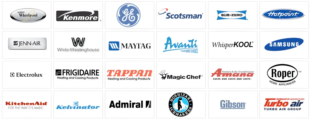 Ontario California Appliance Repairs Brand Logos