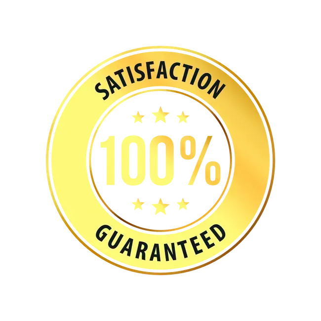 100% satisfaction badge