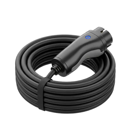 Level 2 EV charging station installed in a residential garage in Asheville North Carolina