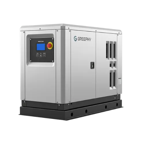 Home backup generator installed beside a house in Asheville North Carolina