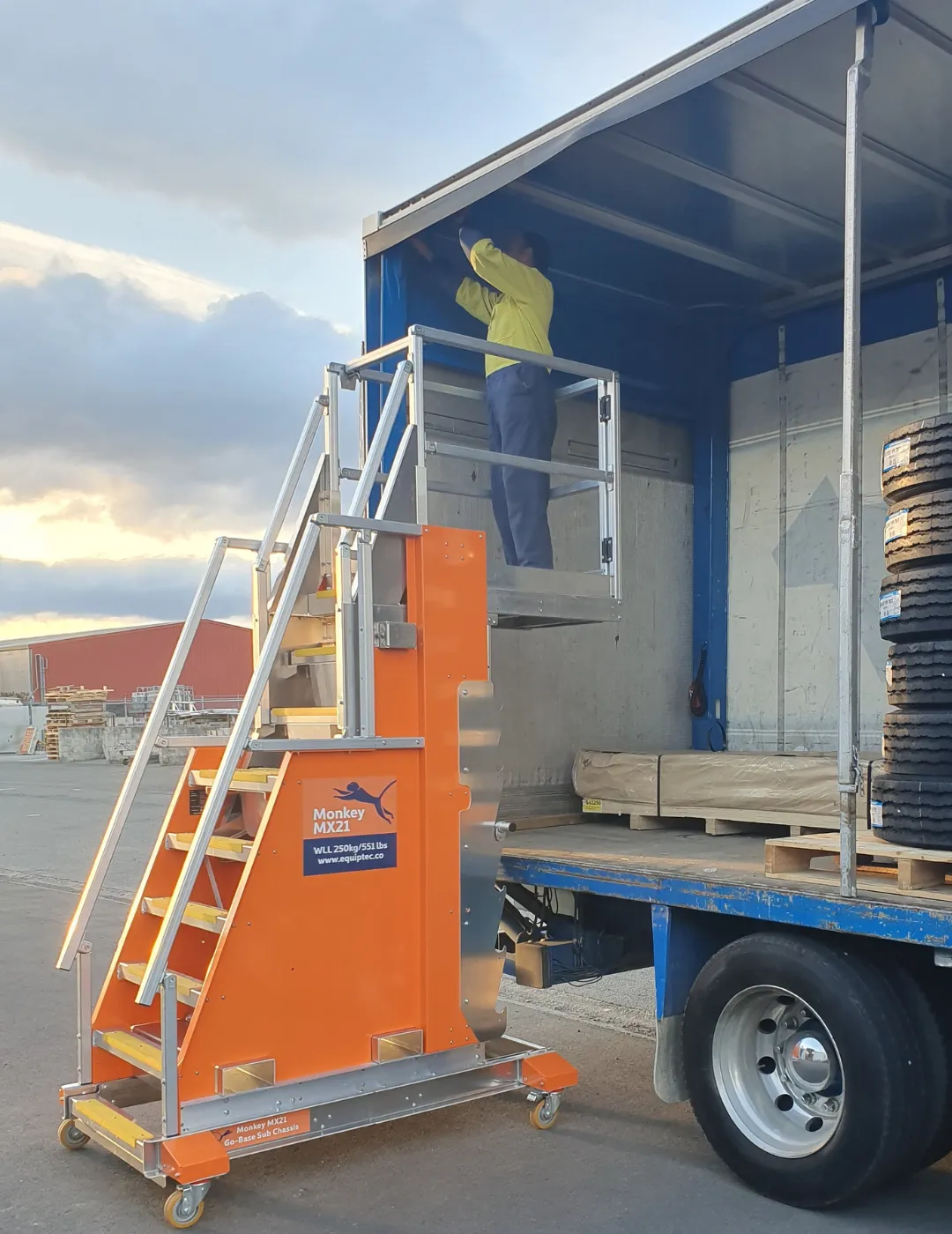 adjustable work height platform