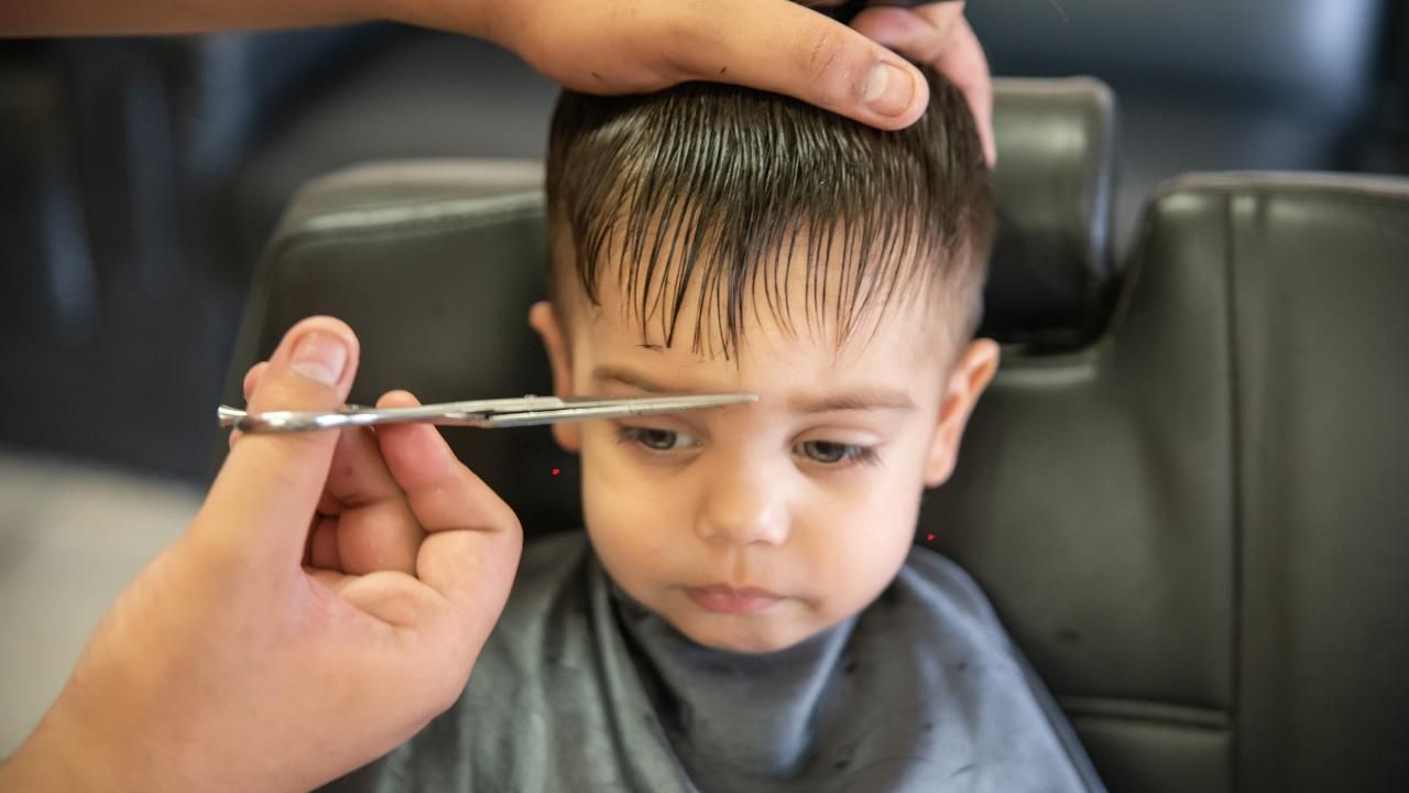 kids haircuts at home