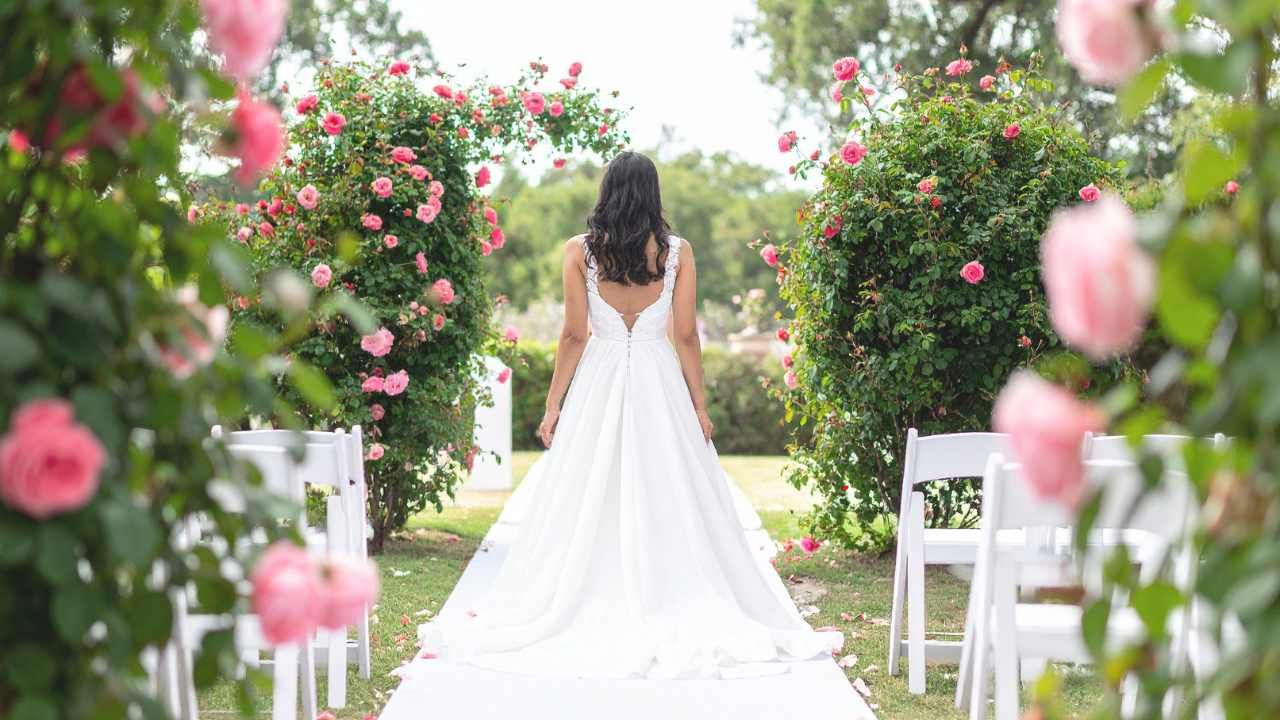 garden wedding hair
