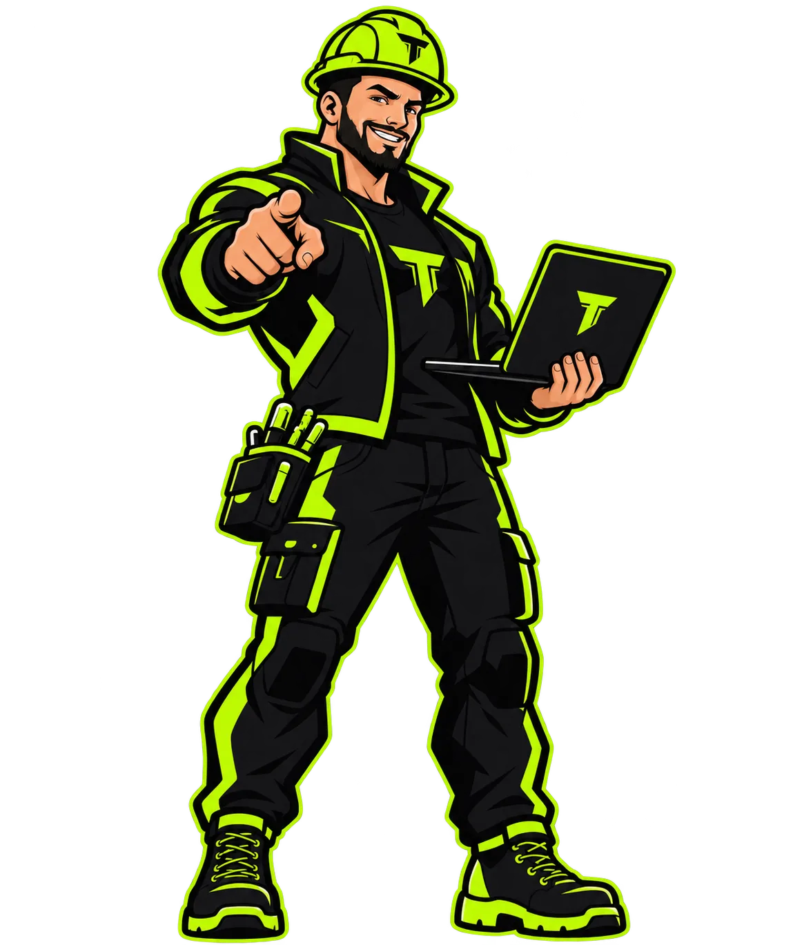 Touted Media Jake The AI Contractor Logo