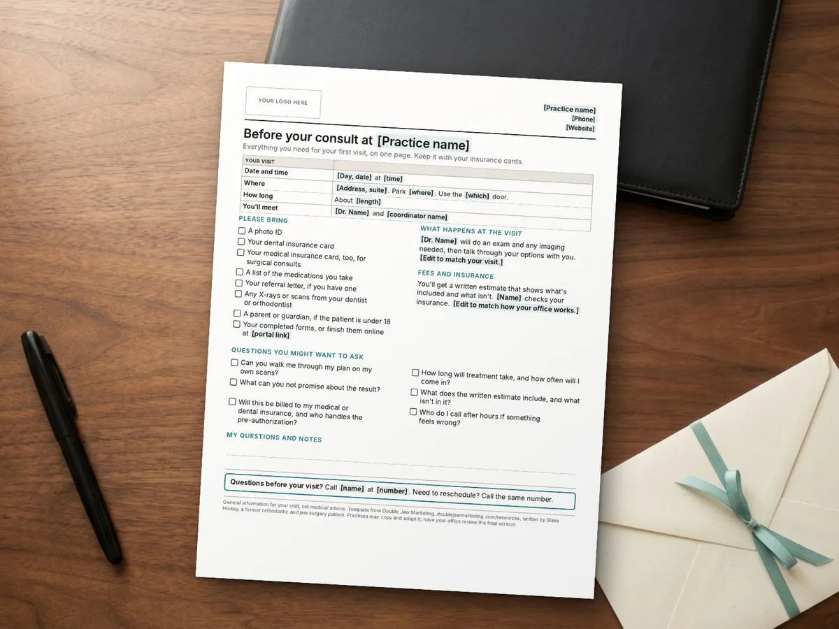 New Patient Welcome Packet: What to Send Before the Consult