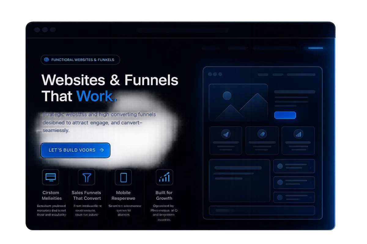 Functional Websites UI Mockup