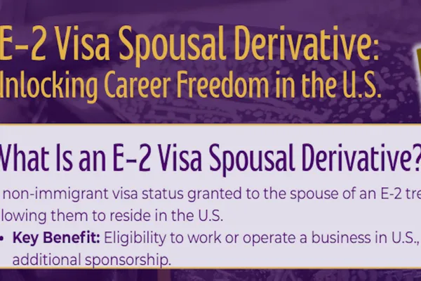 How to Unlock Career Freedom in the U.S. with the E-2 Spousal Derivative