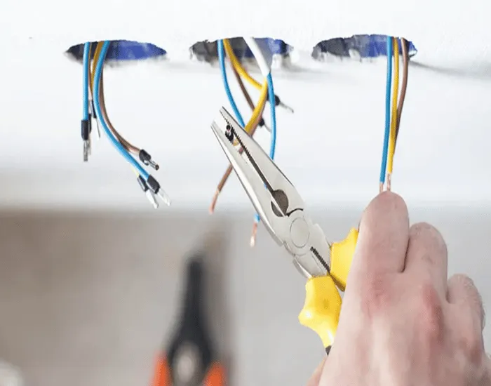 rough wiring install