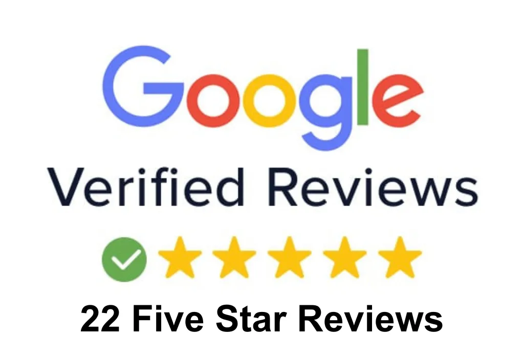 22 five star google reviews