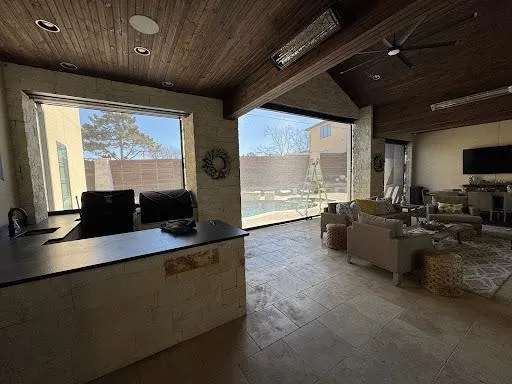 living room motorized screen project 