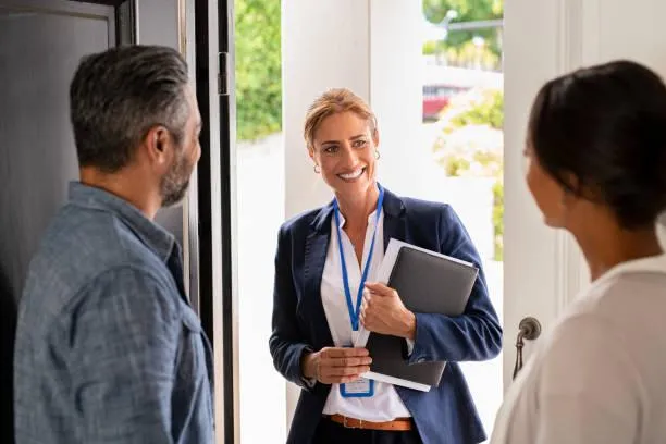 image of sales rep meeting with customer