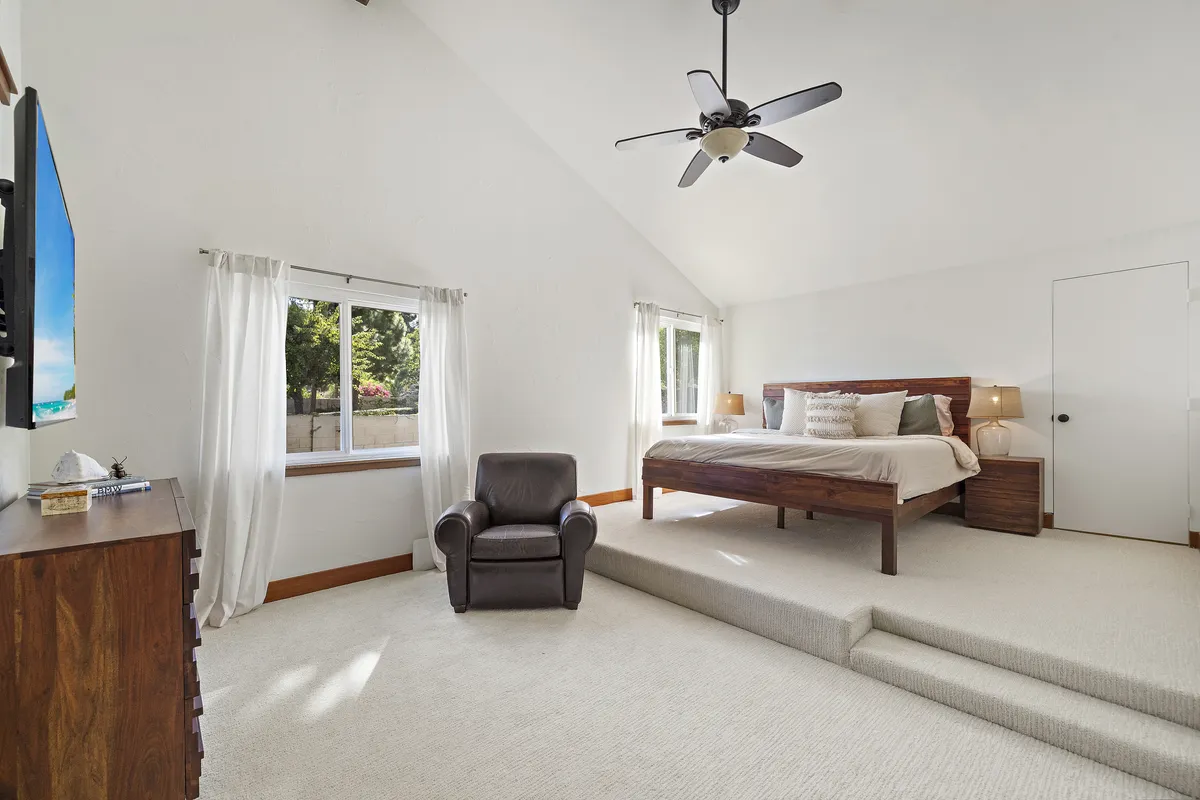 Primary bedroom suite at 25532 Leeward Drive in Dana Point, California.