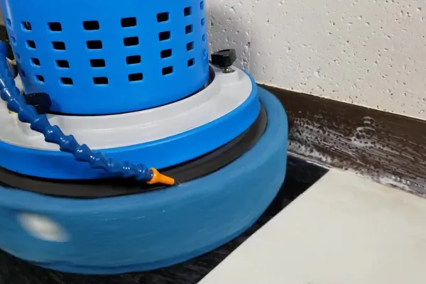 Automatic baseboard cleaning with ScrubJay system