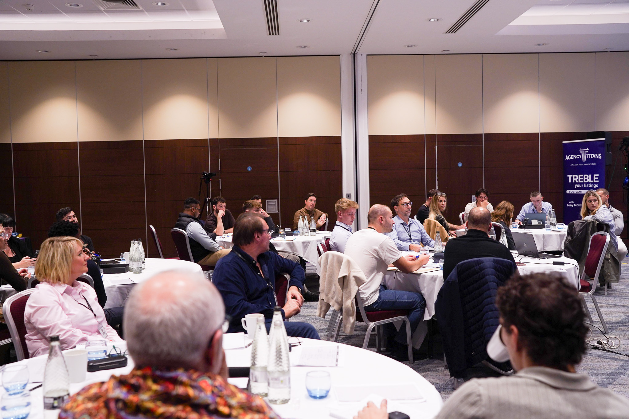Tony Morris at a live event in the conference hall