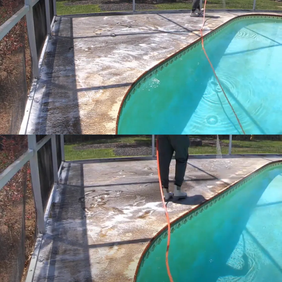 Pool deck cleaning, London ON