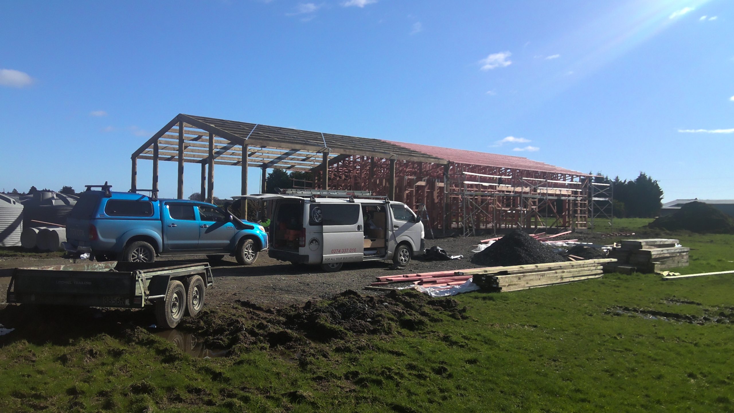 site construction Braven Residence alpine home shed design by building solutions