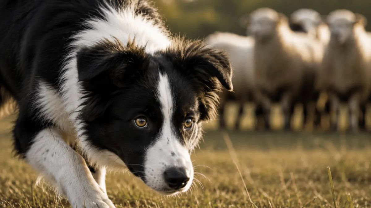 sheep dog herding