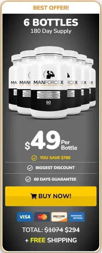ManForceX 6 bottles