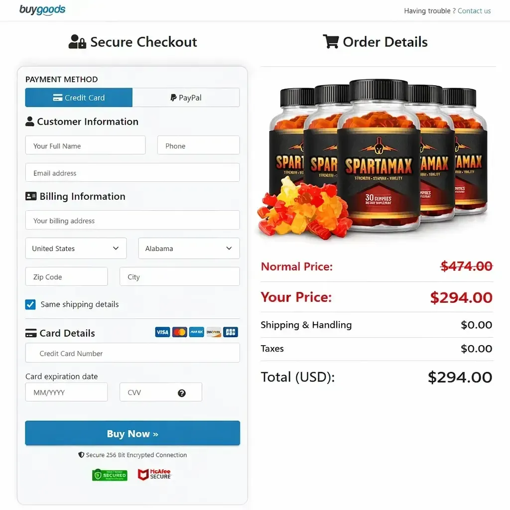 Spartamax Secure Checkout