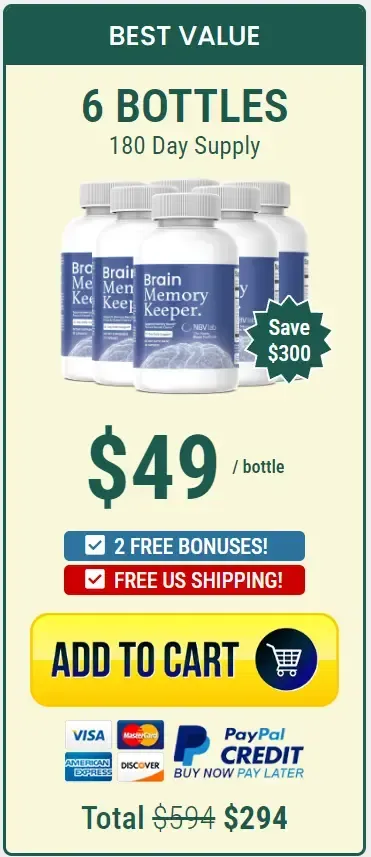 Brain Memory Keeper buy 6 bottles