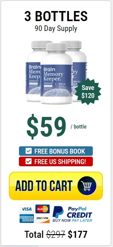 Brain Memory Keeper buy 3 bottles