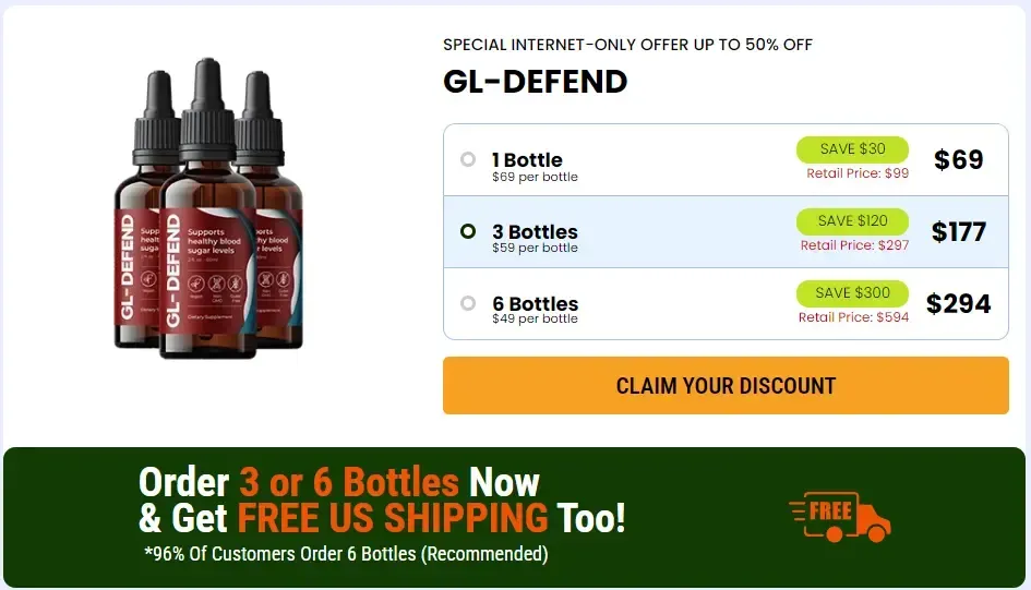 GL-Defend Order 3 bottles