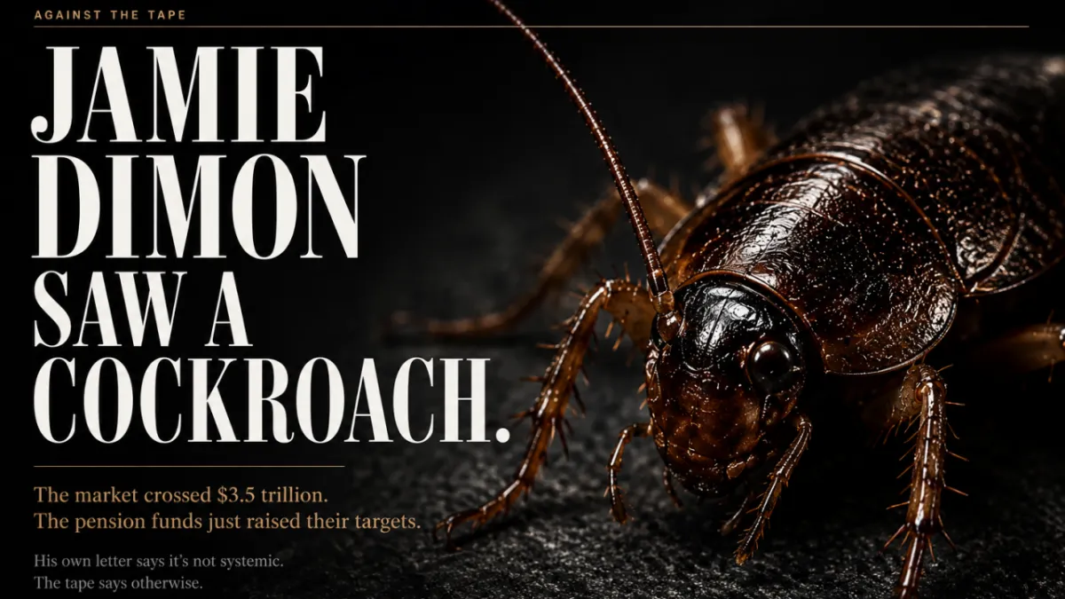 Jamie Dimon Saw A Cockroach