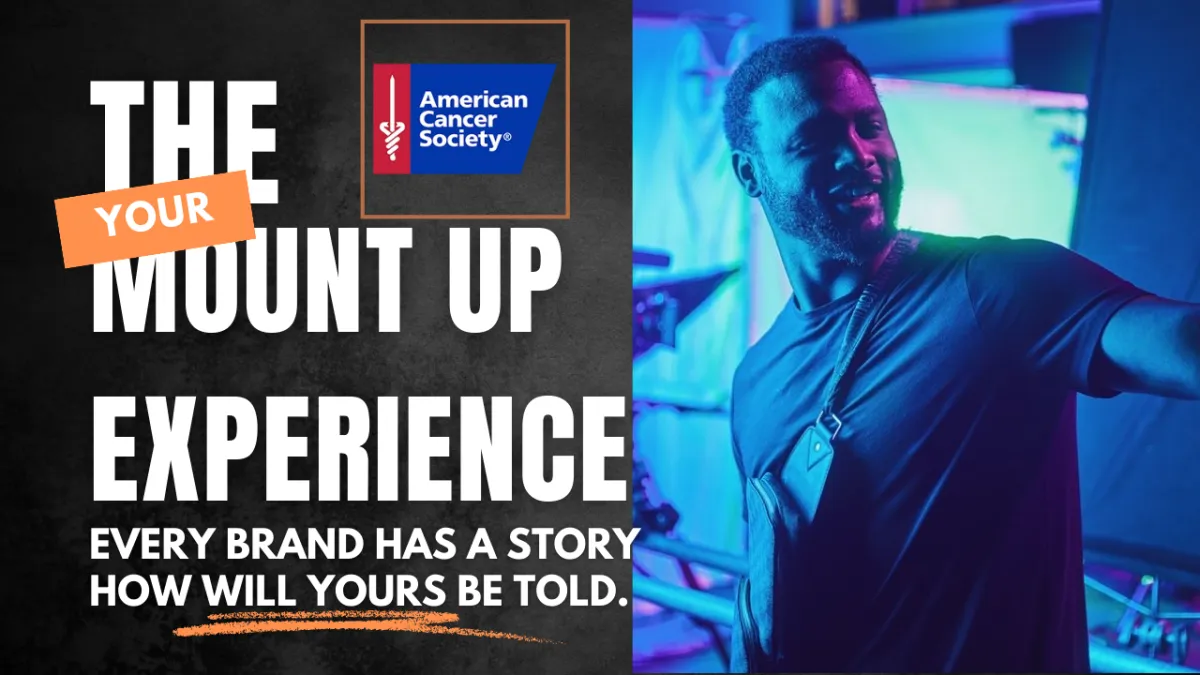 Dee Mount from Mount Up Media shooting for American Cancer Society