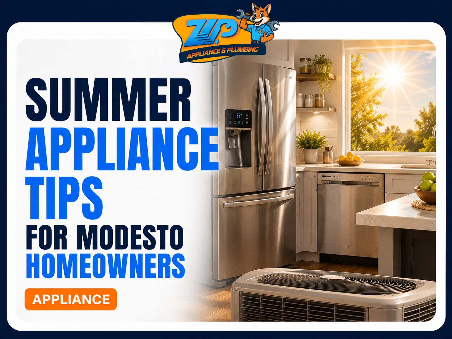 Checklist for maintaining appliances during Modesto summer heat