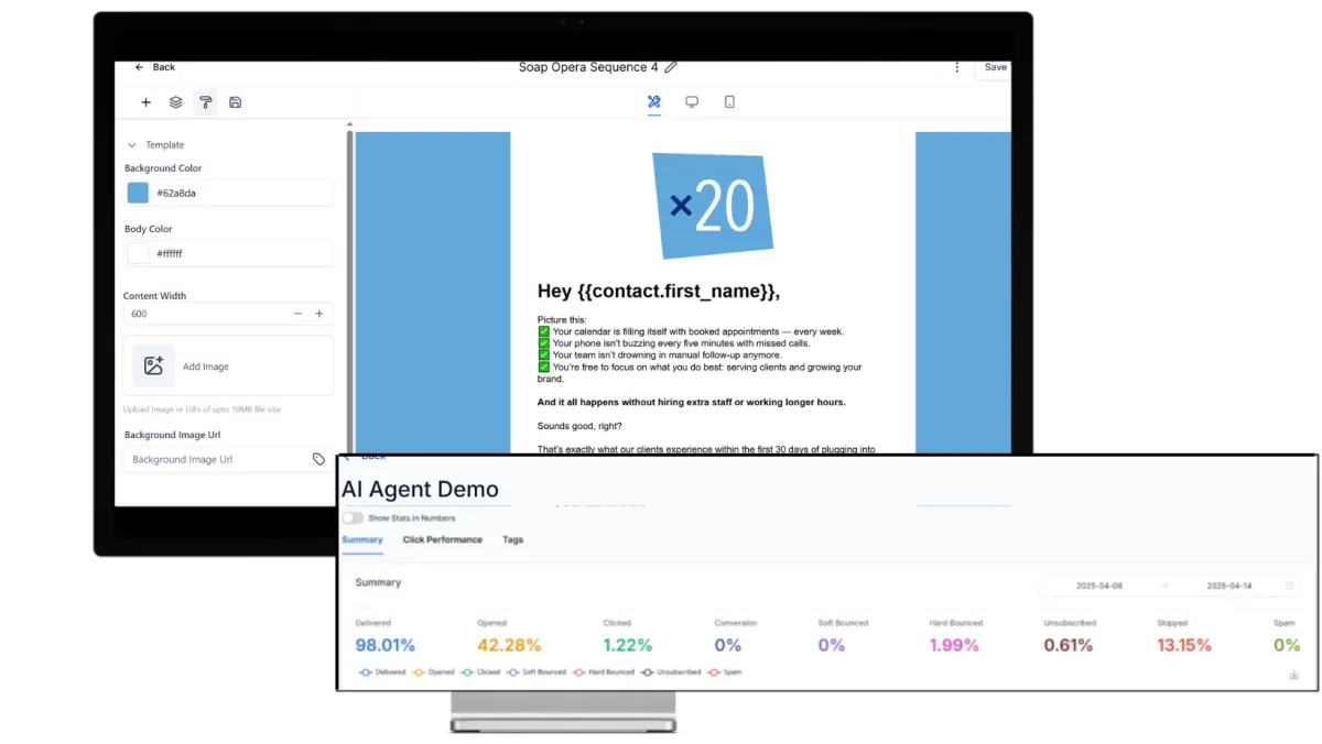 Email Marketing Template Screenshot