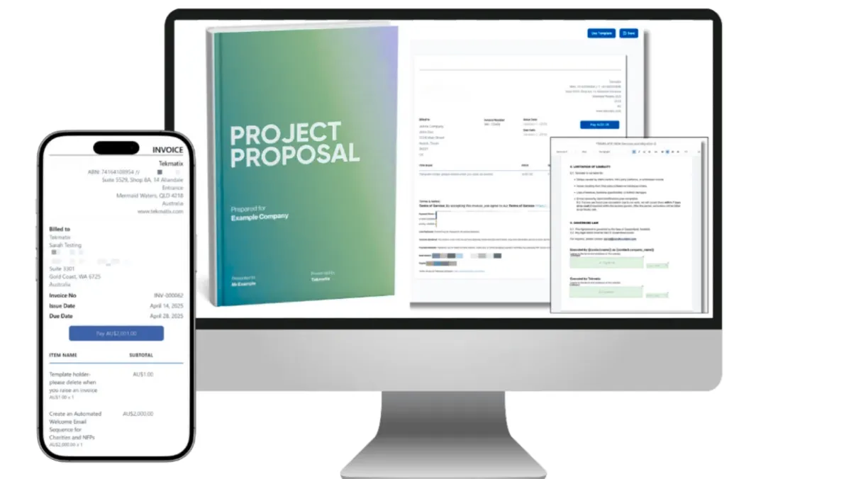 Invoices and proposals
