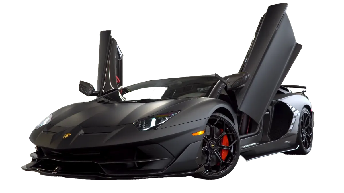 Exotic car wrapping and detailing service in Boca Raton South Florida featuring Lamborghini Matte Black