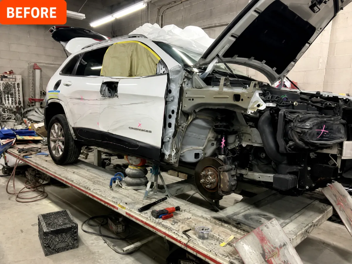 before collision repair restored vehicle West Babylon NY